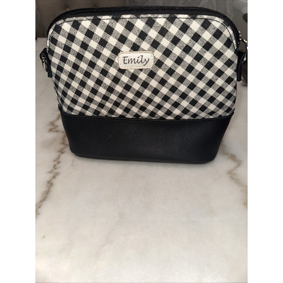Emely Crossbody Bag Black/white - Picture 1 of 6